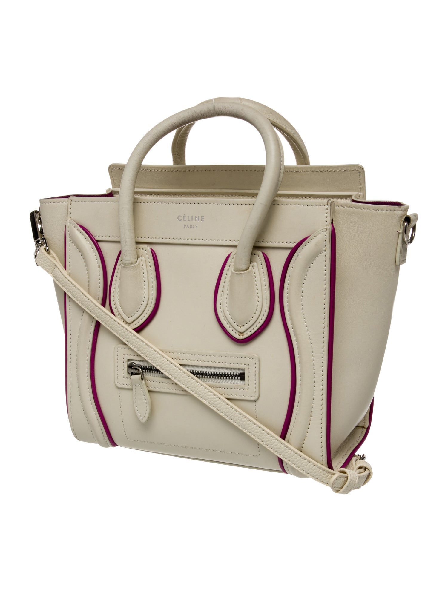 Celine Leather Luggage Nano